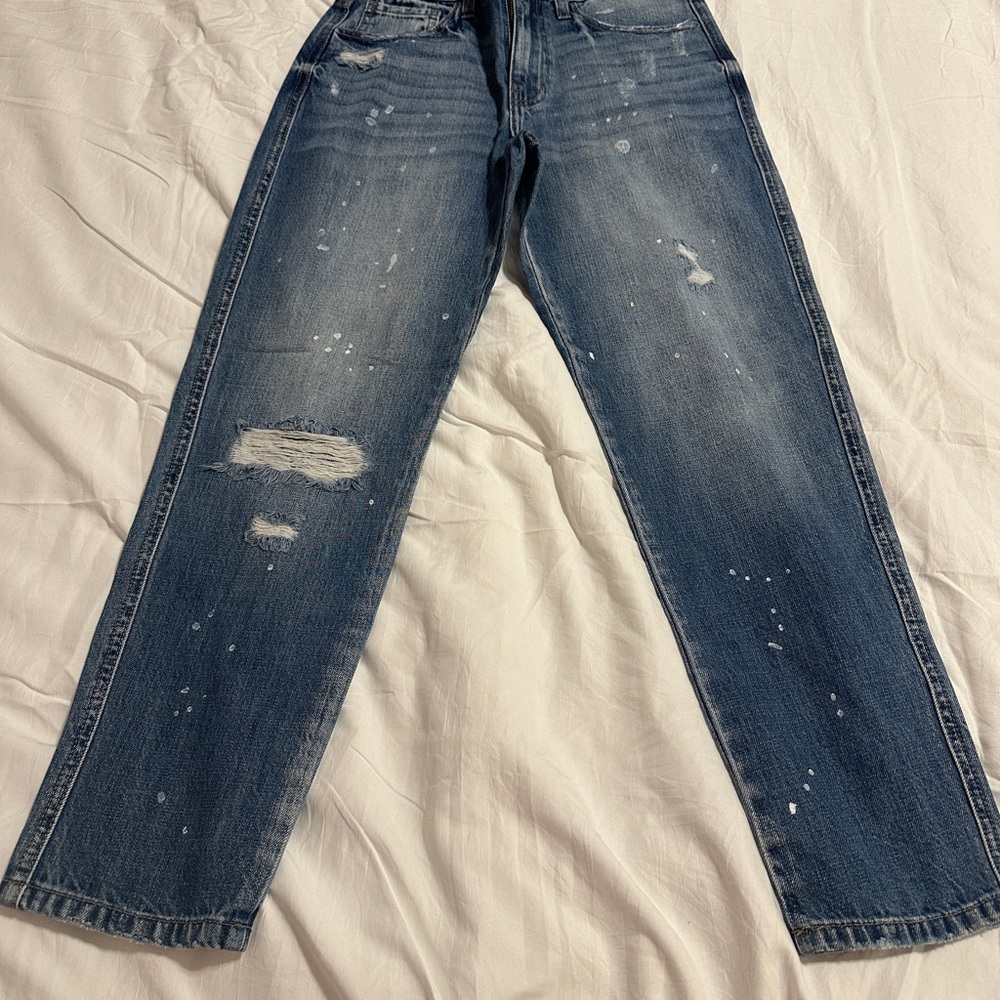 Fashion Nova Men's Relaxed Distressed Denim Jeans